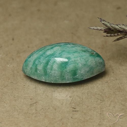 Amazonite Vert pin naturelle Marquise, 7.65 ct, Opaque