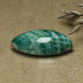 Amazonite Vert frais naturelle Marquise, 6.68 ct, Opaque