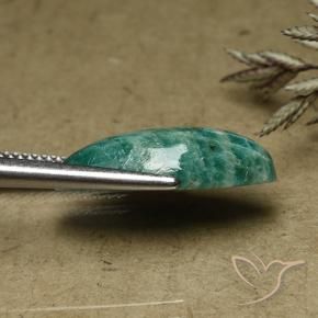 Amazonite Vert frais naturelle Marquise, 6.68 ct, Opaque