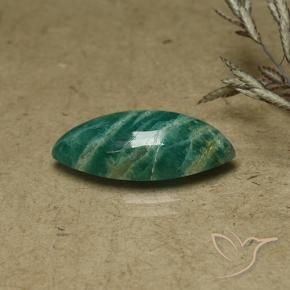 Amazonite Vert pin naturelle Marquise, 6.82 ct, Opaque