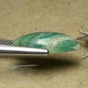 Amazonite Bleu vert naturelle Marquise, 6.13 ct, Opaque