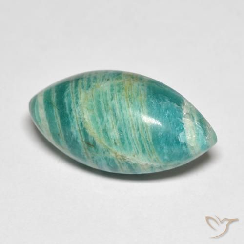 9.14ct Naturel Vert frais Amazonite, Marquise, Opaque