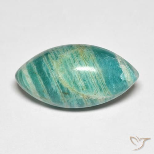 Amazonite Vert frais naturelle Marquise, 9.14 ct, Opaque