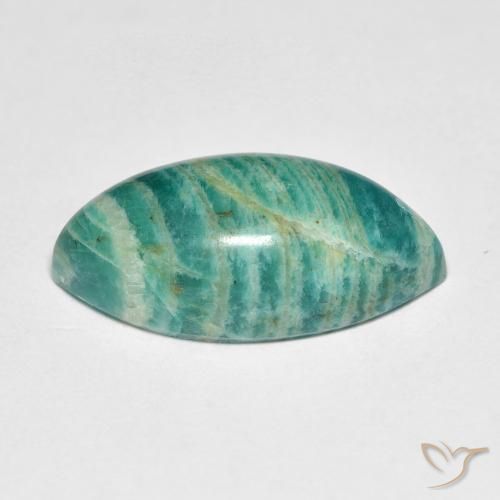 Amazonite Vert frais naturelle Marquise, 9.14 ct, Opaque