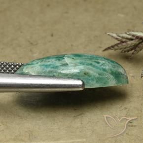 Amazonite Vert pin naturelle Marquise, 6.84 ct, Opaque