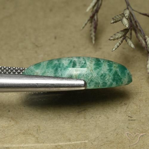Amazonite Vert frais naturelle Marquise, 7.60 ct, Opaque