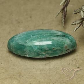 Amazonite Vert moyen naturelle Marquise, 7.74 ct, Opaque