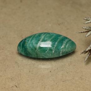 Amazonite bleu-vert naturelle marquise, 8,31 ct, opaque