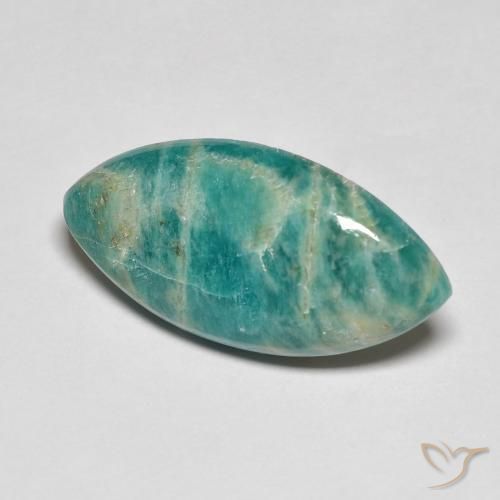 Amazonite Vert pin naturelle Marquise, 5.60 ct, Opaque