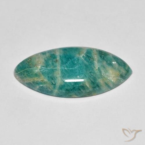 Amazonite Vert pin naturelle Marquise, 5.60 ct, Opaque