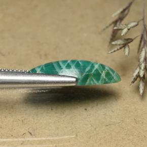 Amazonite bleu-vert naturelle marquise, 6,72 ct, opaque