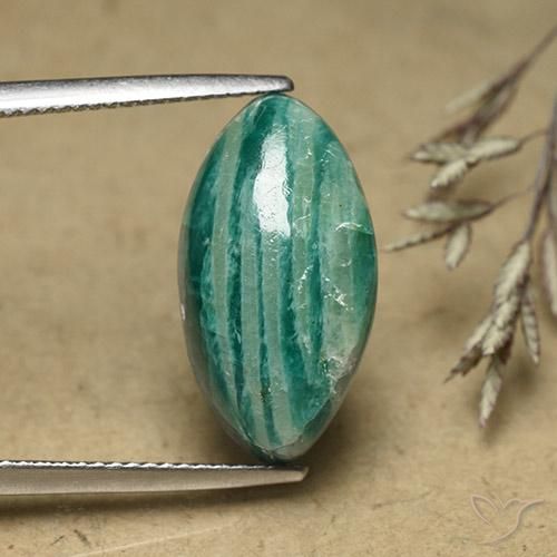 8.65ct Naturel Vert frais Amazonite, Marquise, Opaque