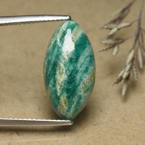Amazonite Bleu vert naturelle Marquise, 5.95 ct, Opaque