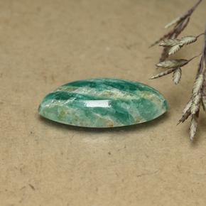 Amazonite Bleu vert naturelle Marquise, 5.95 ct, Opaque