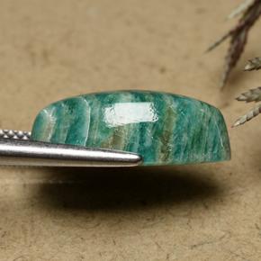 Amazonite vert pin naturelle marquise, 6,80 ct, opaque