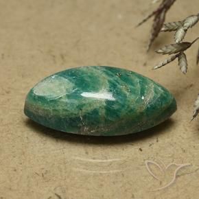 Amazonite Vert frais naturelle Marquise, 8.28 ct, Opaque