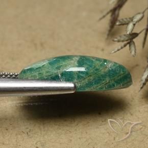 Amazonite Vert frais naturelle Marquise, 8.28 ct, Opaque