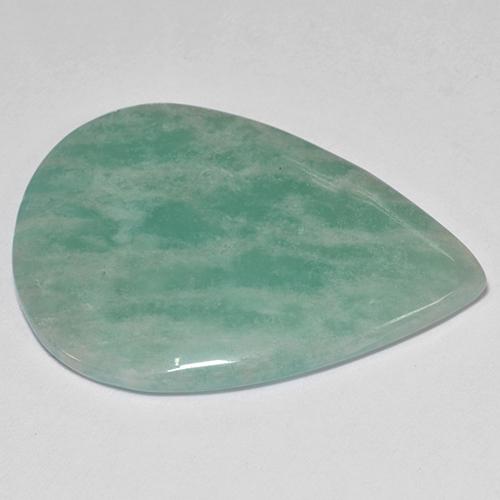Amazonite turquoise naturelle en forme de poire, 17,50 ct, translucide