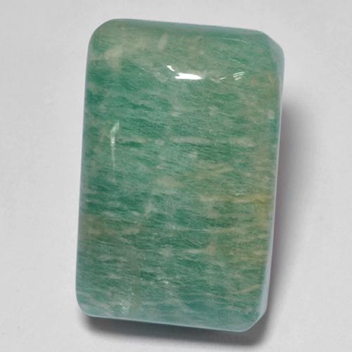 Amazonite Vert bleuté moyen naturelle Coupe coussin, 17.22 ct, Translucide
