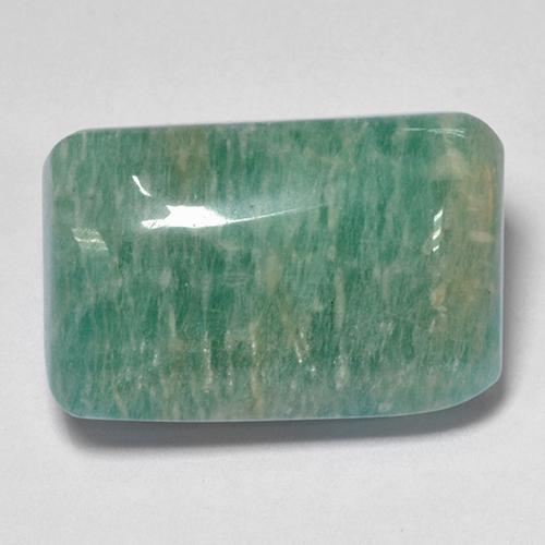 Amazonite Vert bleuté moyen naturelle Coupe coussin, 17.22 ct, Translucide