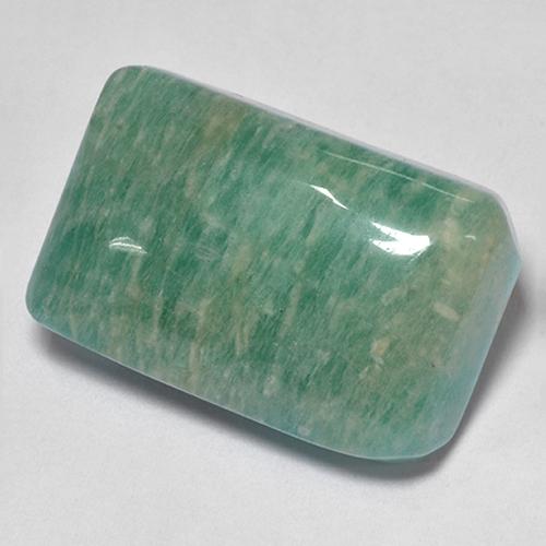 Amazonite Vert bleuté moyen naturelle Coupe coussin, 17.22 ct, Translucide