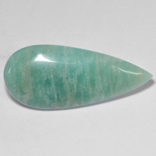 Amazonite Vert naturelle En forme de poire, 15.10 ct, Translucide