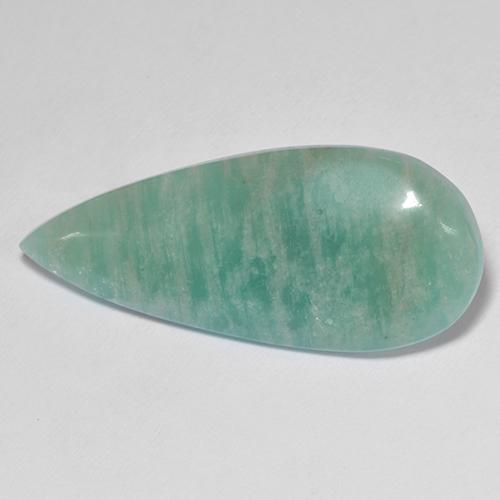 Amazonite Vert naturelle En forme de poire, 15.10 ct, Translucide