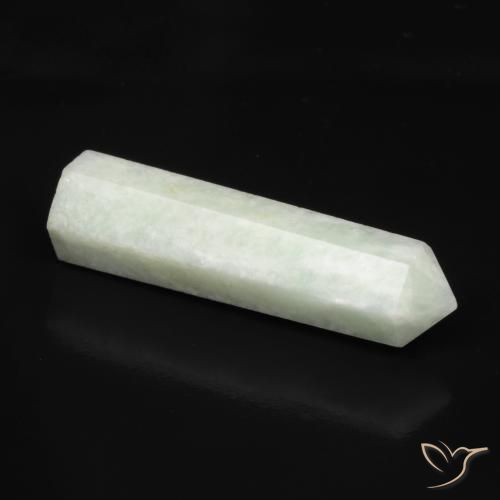 Amazonite gris vert naturelle forme fantaisie, 21,46 ct, translucide