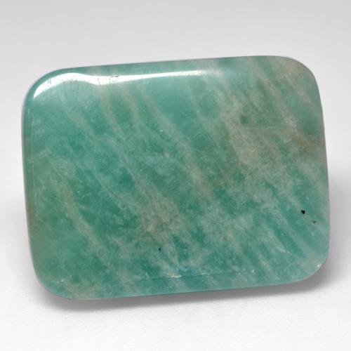 Amazonite Vert bleuâtre naturelle Coupe coussin, 22.54 ct, Translucide
