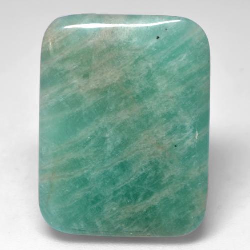 Amazonite Vert bleuâtre naturelle Coupe coussin, 22.54 ct, Translucide