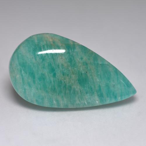 Amazonite Ton vert et bleu naturelle En forme de poire, 10.54 ct, Translucide
