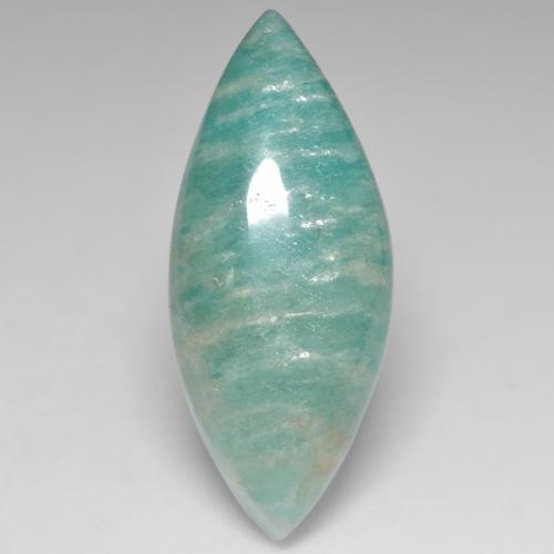 Amazonite vert bleuté naturelle marquise, 18,95 ct, translucide