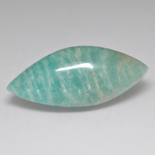 Amazonite vert bleuté naturelle marquise, 18,95 ct, translucide