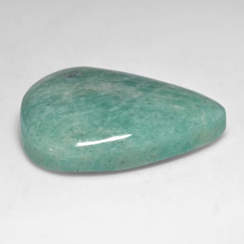 Amazonite Ton vert et bleu naturelle En forme de poire, 31.06 ct, Translucide