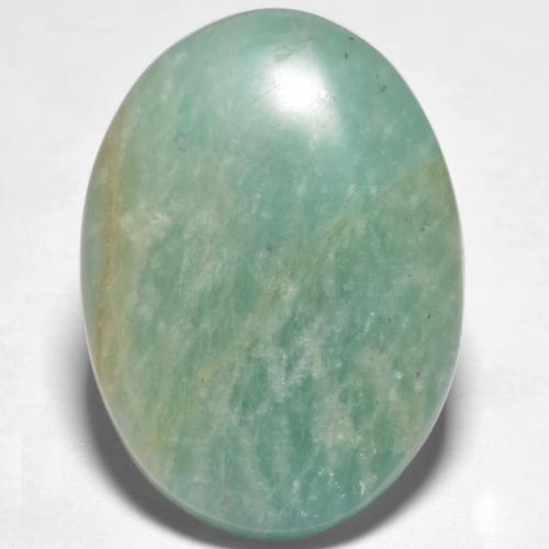 Amazonite Vert bleuâtre naturelle Coupe ovale, 14.79 ct, Translucide