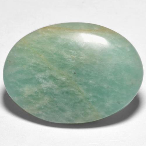 Amazonite Vert bleuâtre naturelle Coupe ovale, 14.79 ct, Translucide
