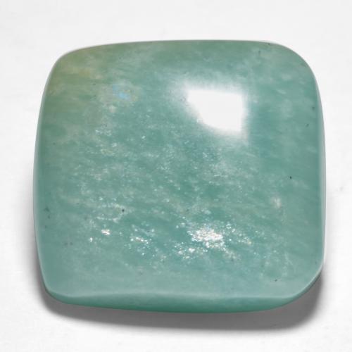 Amazonite Vert bleuâtre naturelle Coupe coussin, 19.17 ct, Translucide