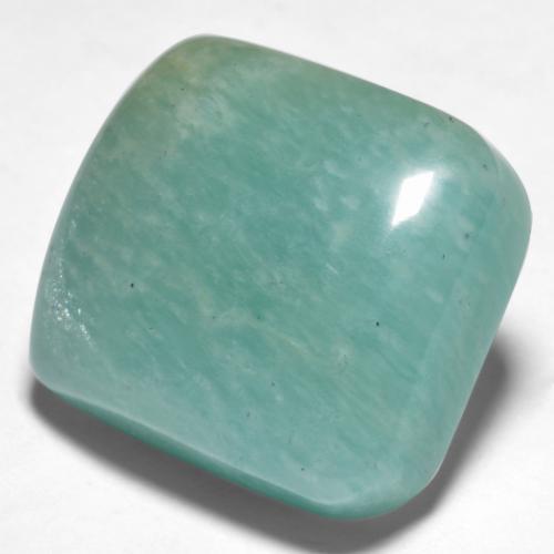 Amazonite Vert bleuâtre naturelle Coupe coussin, 19.17 ct, Translucide