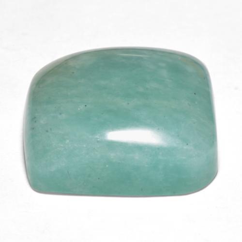 Amazonite Vert bleuâtre naturelle Coupe coussin, 19.17 ct, Translucide