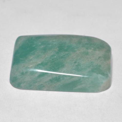 Amazonite Vert bleuté moyen naturelle Coupe coussin, 14.36 ct, Translucide