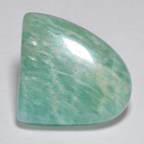 Amazonite vert bleuté naturelle forme fantaisie, 9,26 ct, translucide