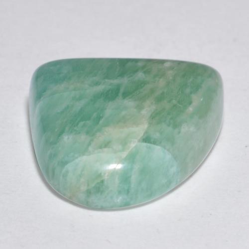 Amazonite vert bleuté naturelle forme fantaisie, 9,26 ct, translucide