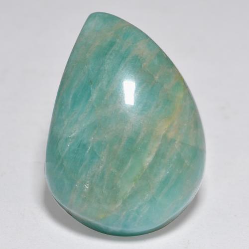 Amazonite vert bleuté moyen naturelle forme fantaisie, 19,26 ct, translucide