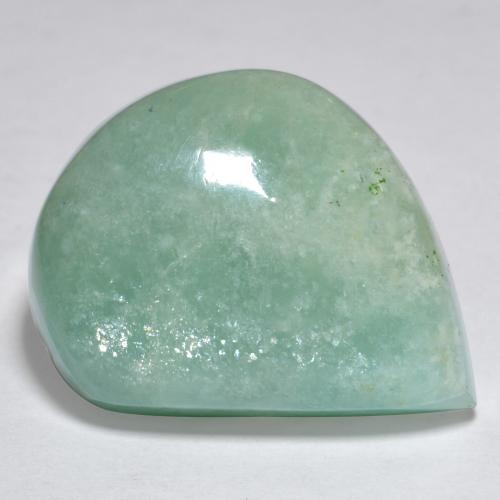 Amazonite vert naturelle forme fantaisie, 21,42 ct, translucide