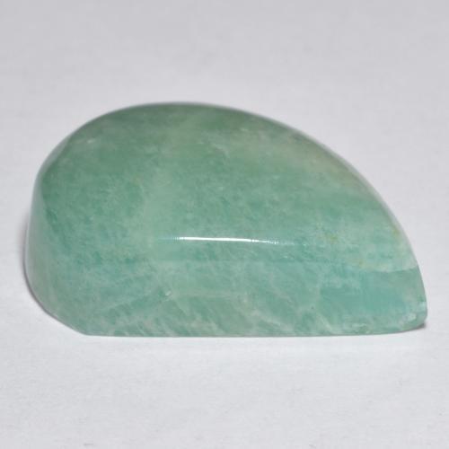 Amazonite vert naturelle forme fantaisie, 21,42 ct, translucide