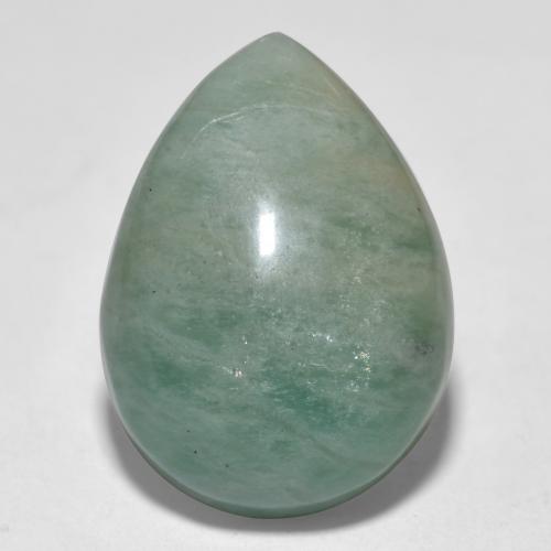 Amazonite Vert bleu naturelle En forme de poire, 17.83 ct, Translucide