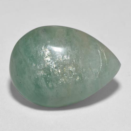 Amazonite Vert bleu naturelle En forme de poire, 17.83 ct, Translucide