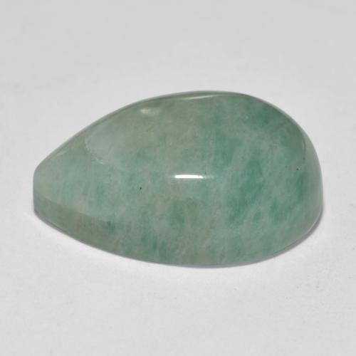 Amazonite Vert bleu naturelle En forme de poire, 17.83 ct, Translucide
