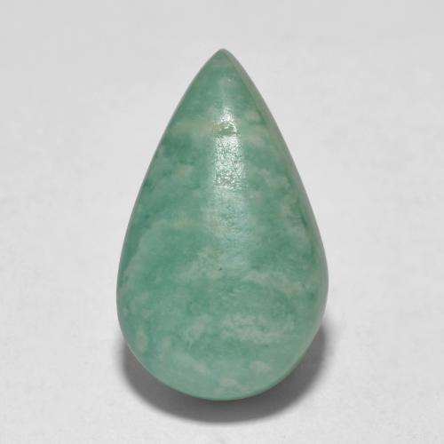 Amazonite turquoise naturelle en forme de poire, 5,54 ct, translucide