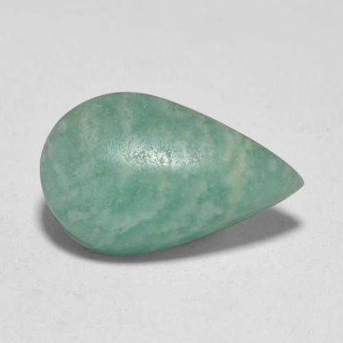 Amazonite turquoise naturelle en forme de poire, 5,54 ct, translucide
